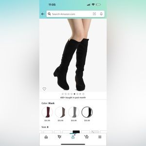 High black boots